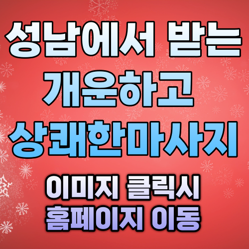 성남출장마사지 야탑 판교 분당 다양한 안마 집에서 받는 쾌적한 성남동 출장홈타이마사지